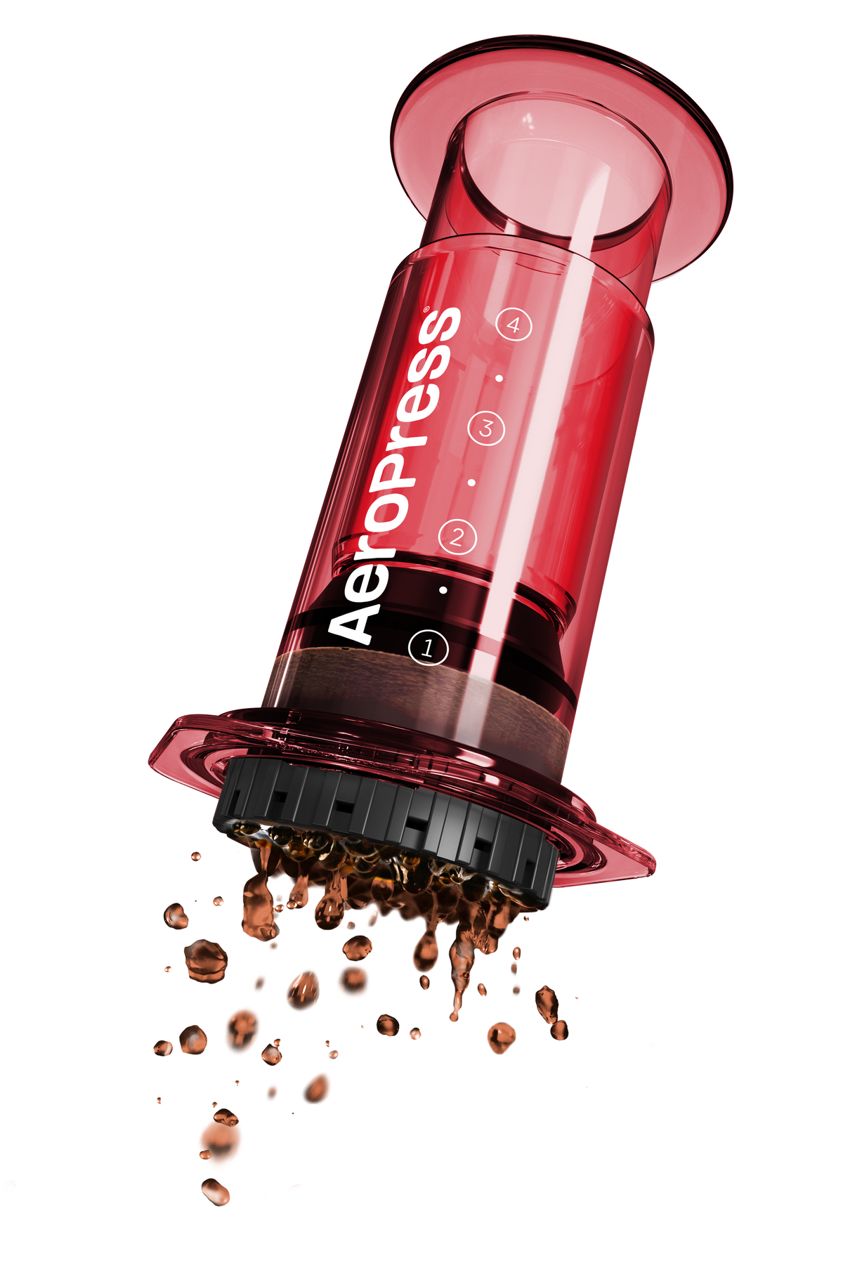 AeroPress Clear Brewer RED