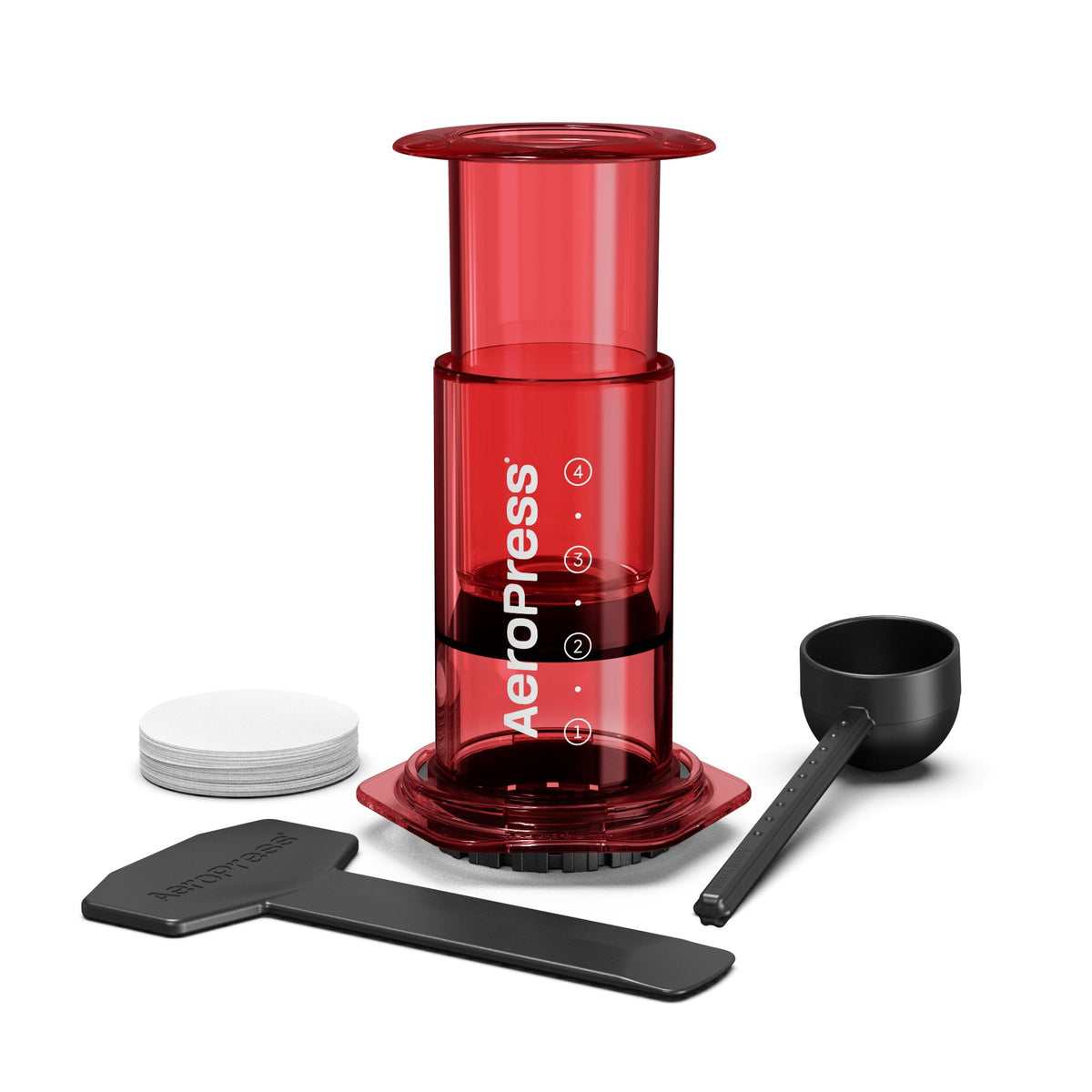 AeroPress Clear Brewer RED