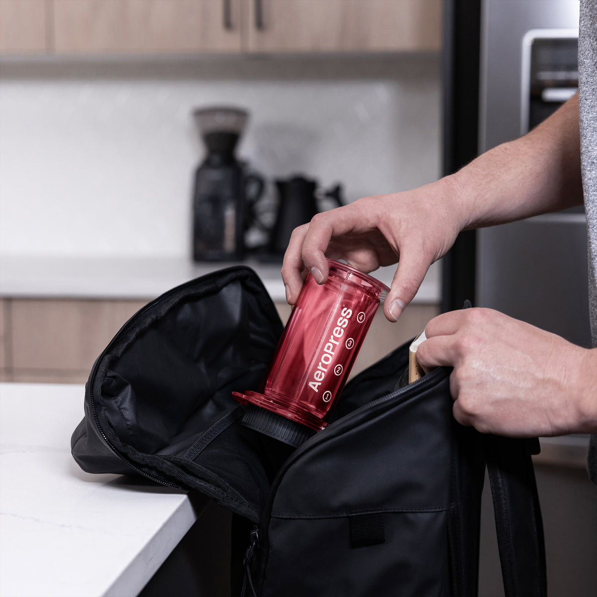 AeroPress Clear Brewer RED