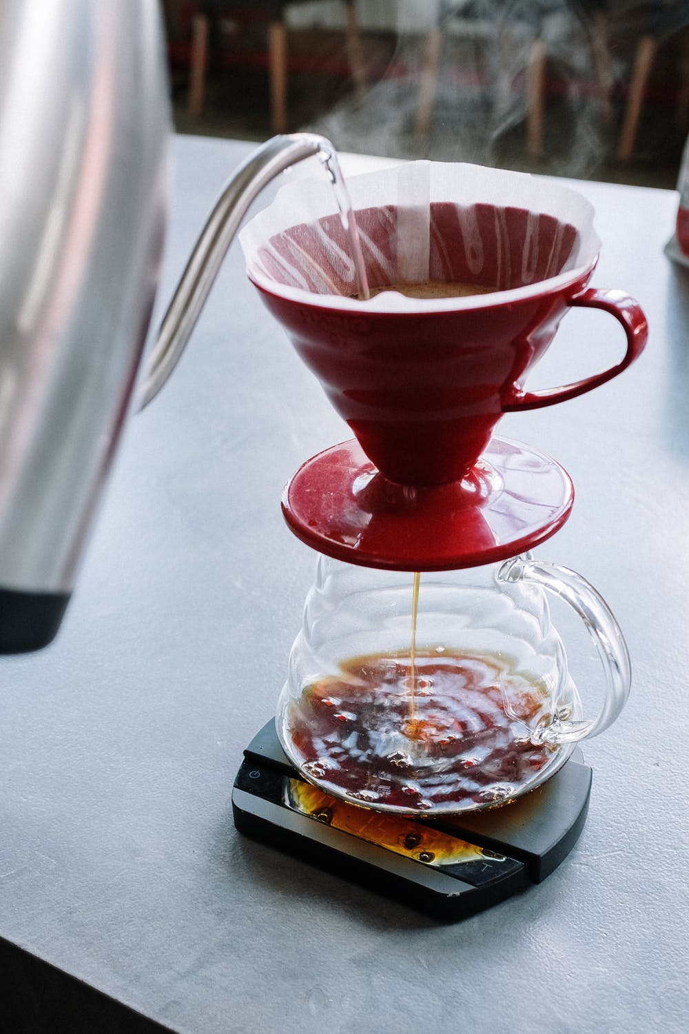 HARIO - V60 Keramik dripper 1/4Tassen Rot