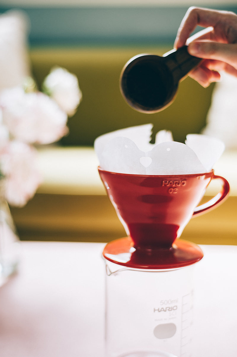 HARIO - V60 Keramik dripper 1/4Tassen Rot