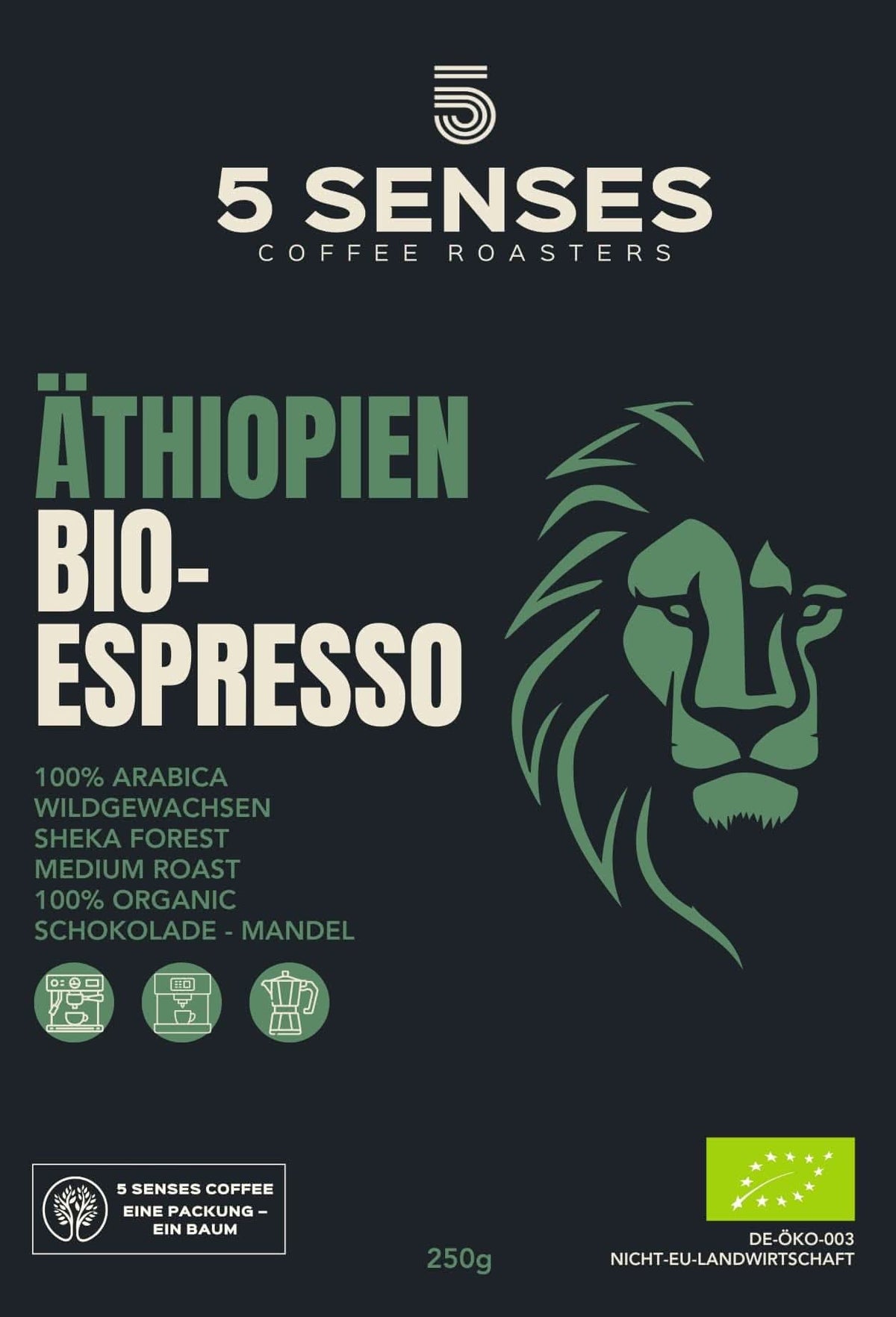 Versand PROBIERPAKET ESPRESSO 3ER SET 5 Senses Coffee
