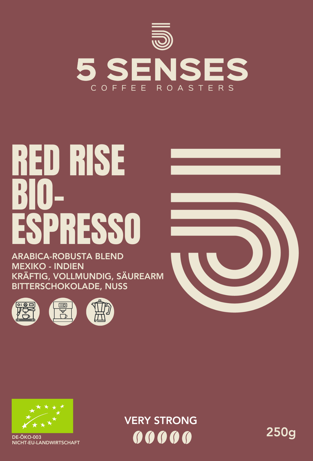 Versand PROBIERPAKET ESPRESSO 3ER SET 5 Senses Coffee