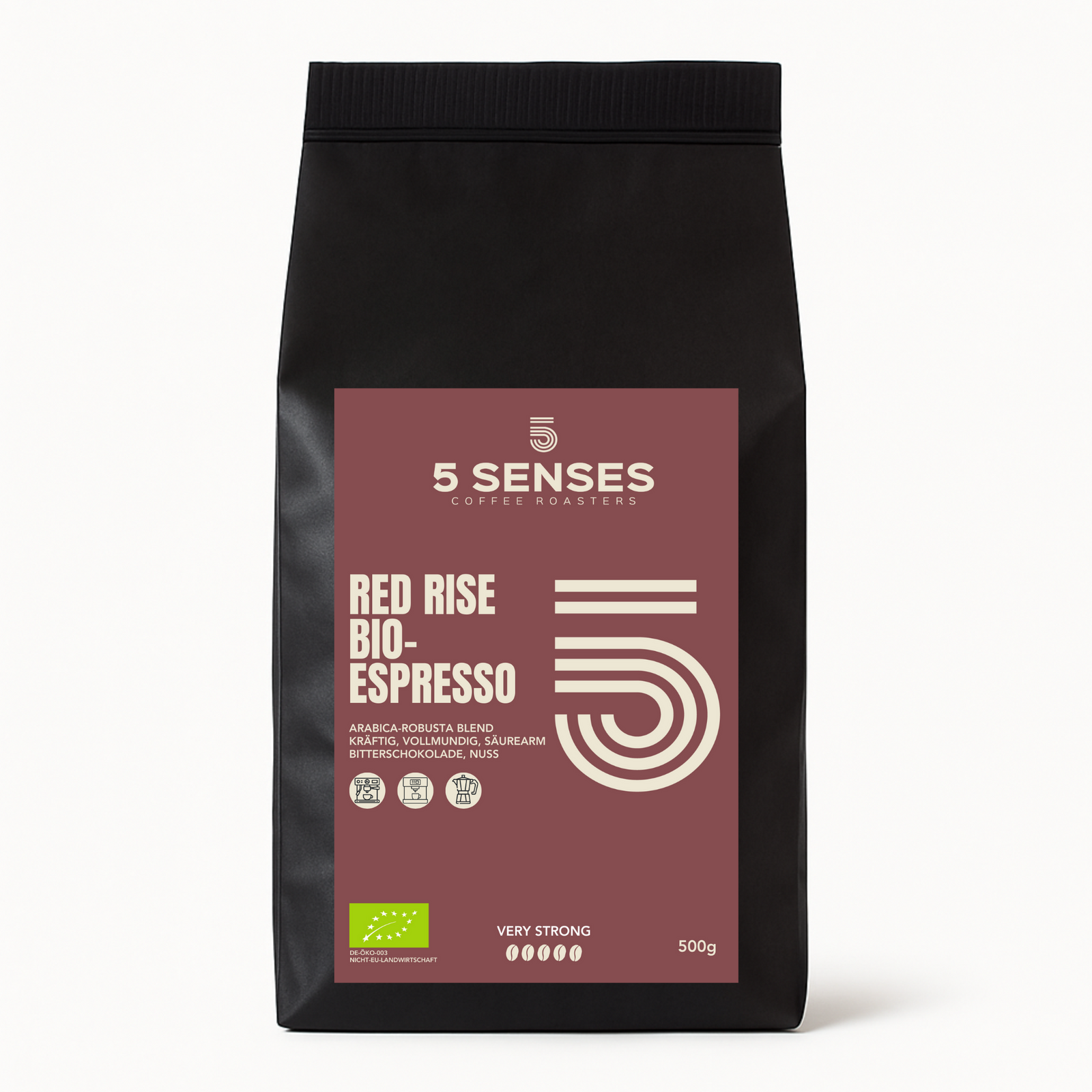 Versand ORIGINALS ESPRESSO BLEND RED RISE (BIO) ITALIENISCH DUNKEL - BITTERSCHOKOLADE, EDLE NUSS