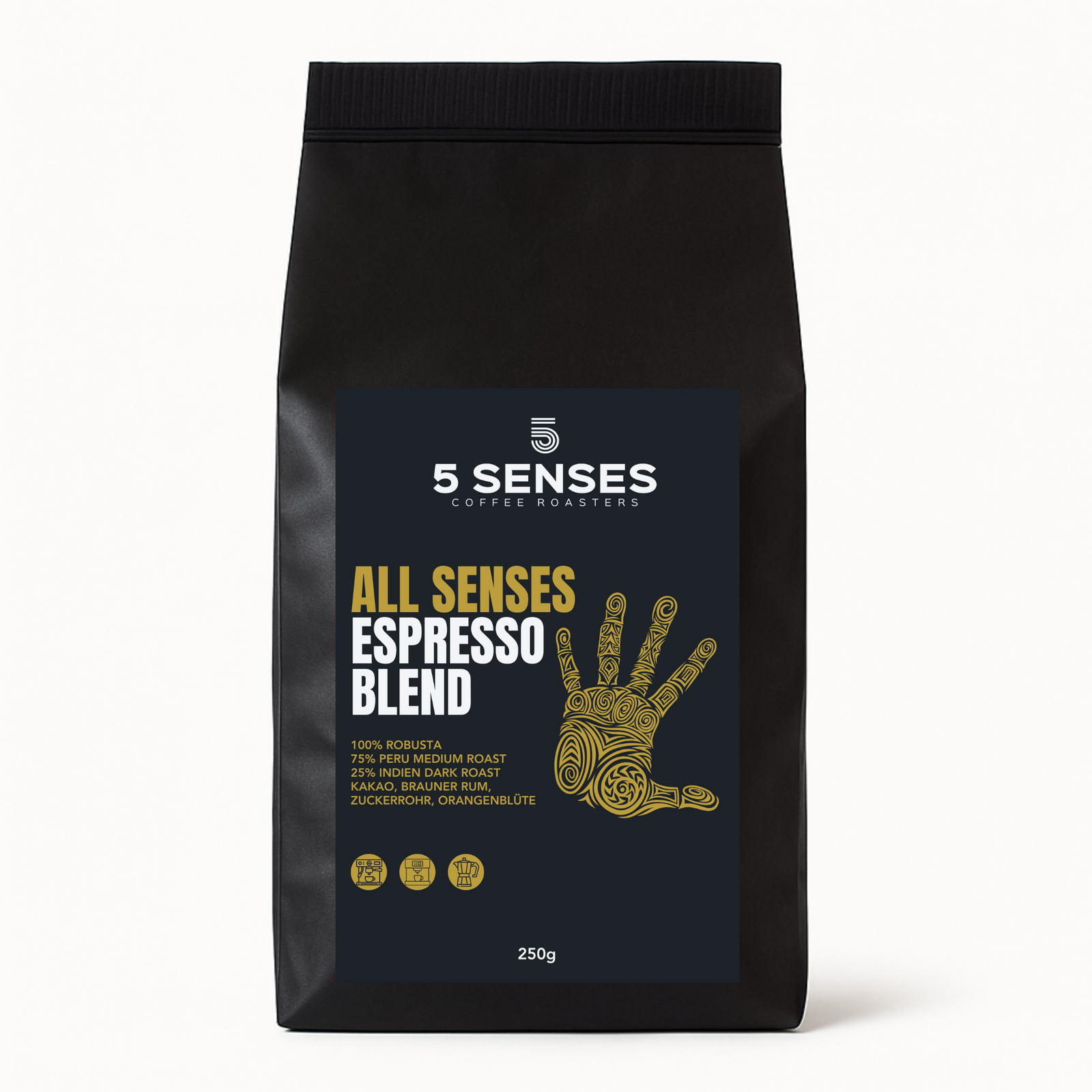 Versand 5 SENSES SEASONAL ALL SENSES BLEND - #8 KAKAO - BRAUNER RUM - ZUCKERROHR - ORANGENBLÜTE