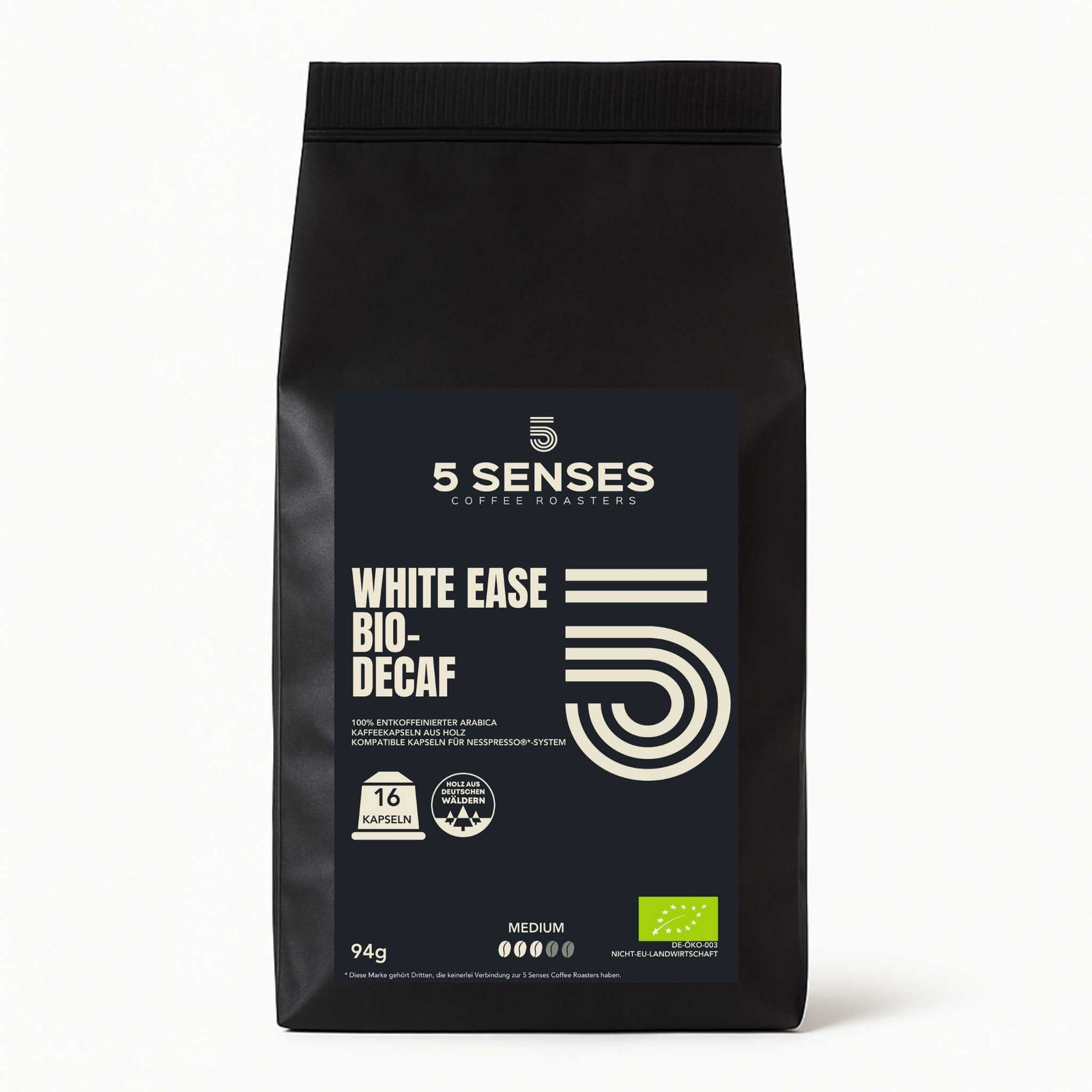 Versand 16 Kaffeekapseln ORIGINALS WHITE EASE DECAF ESPRESSO KAFFEEKAPSELN (BIO) KARAMELL - MILDE ZITRUSNOTE- CREMIG