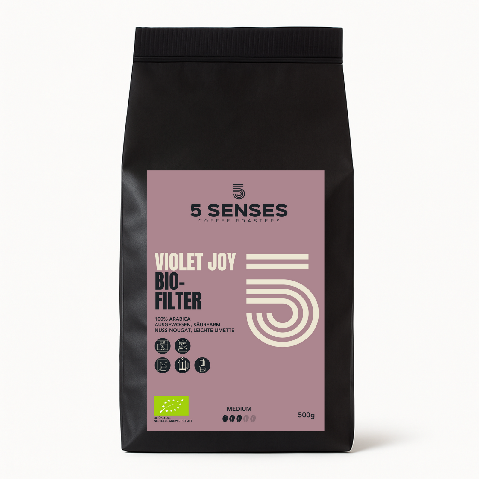 Versand ORIGINALS KAFFEE VIOLET JOY (BIO) Nuss Nougat Schokolade, leichte Limette